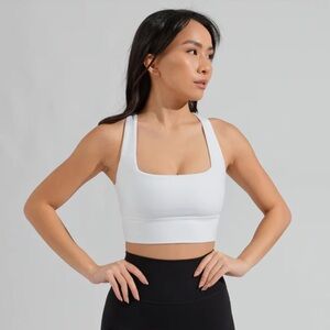 BuffBunny - Medium Revolution Sports Bra - White